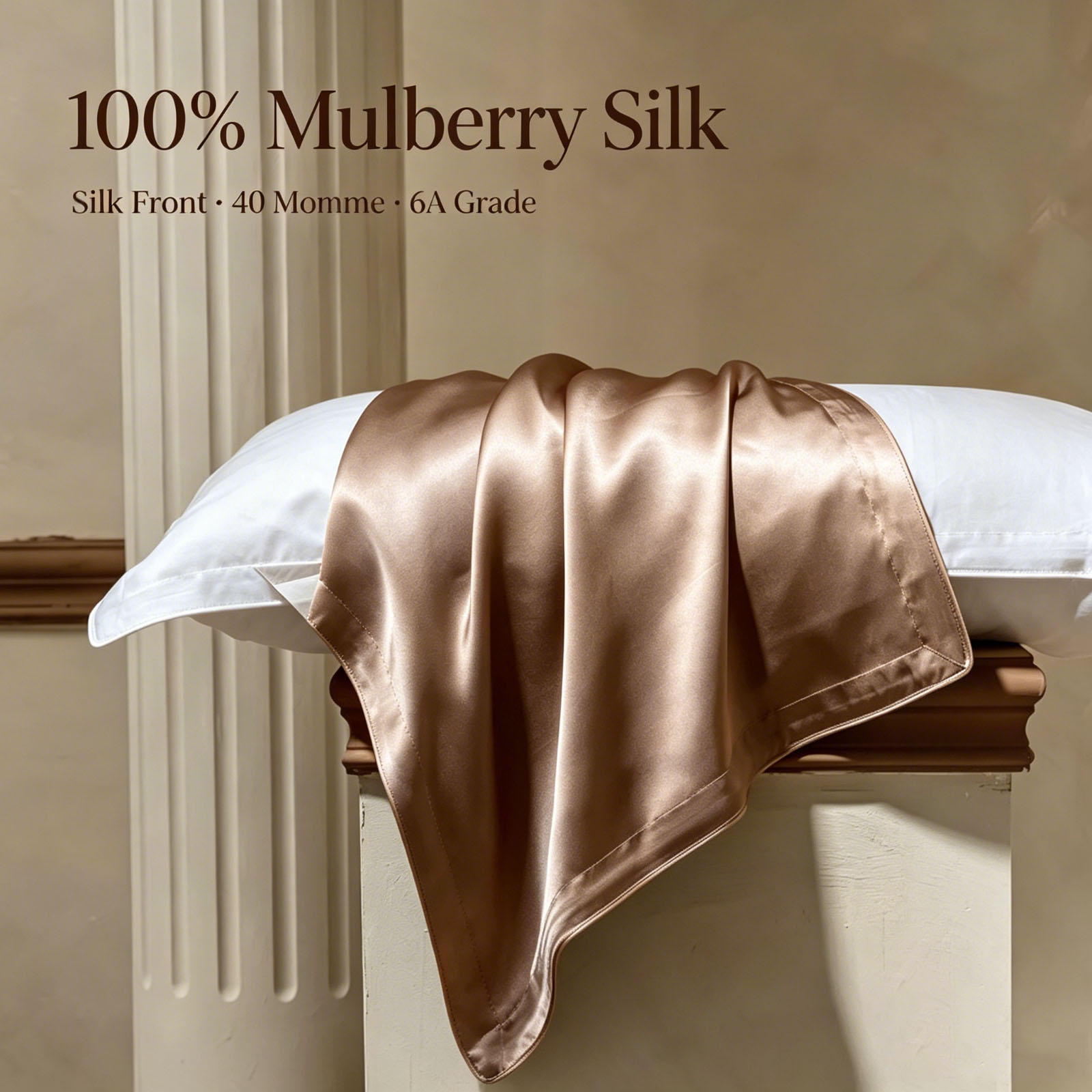 Luxury Skincare Set For Women - 2 Pcs Silk Pillowcase Queen Size
