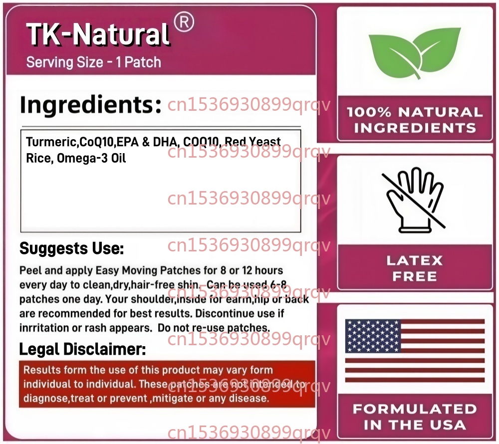 30 Patches Omega-3 Transdermal - Coq10 Patch Eye ulasan dan harga
